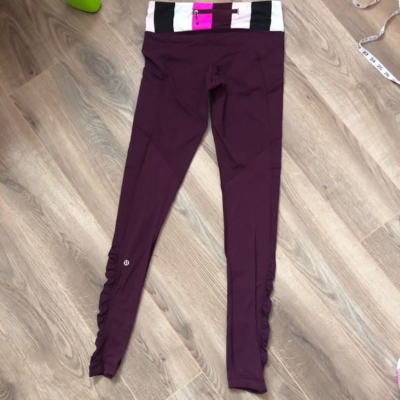 Lululemon Plum Speed Tights - Picture 3 of 7